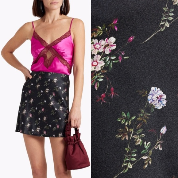 NEW Cami NYC Silk Blend Aviva Skirt Evening Bouquet Small - Picture 1 of 17